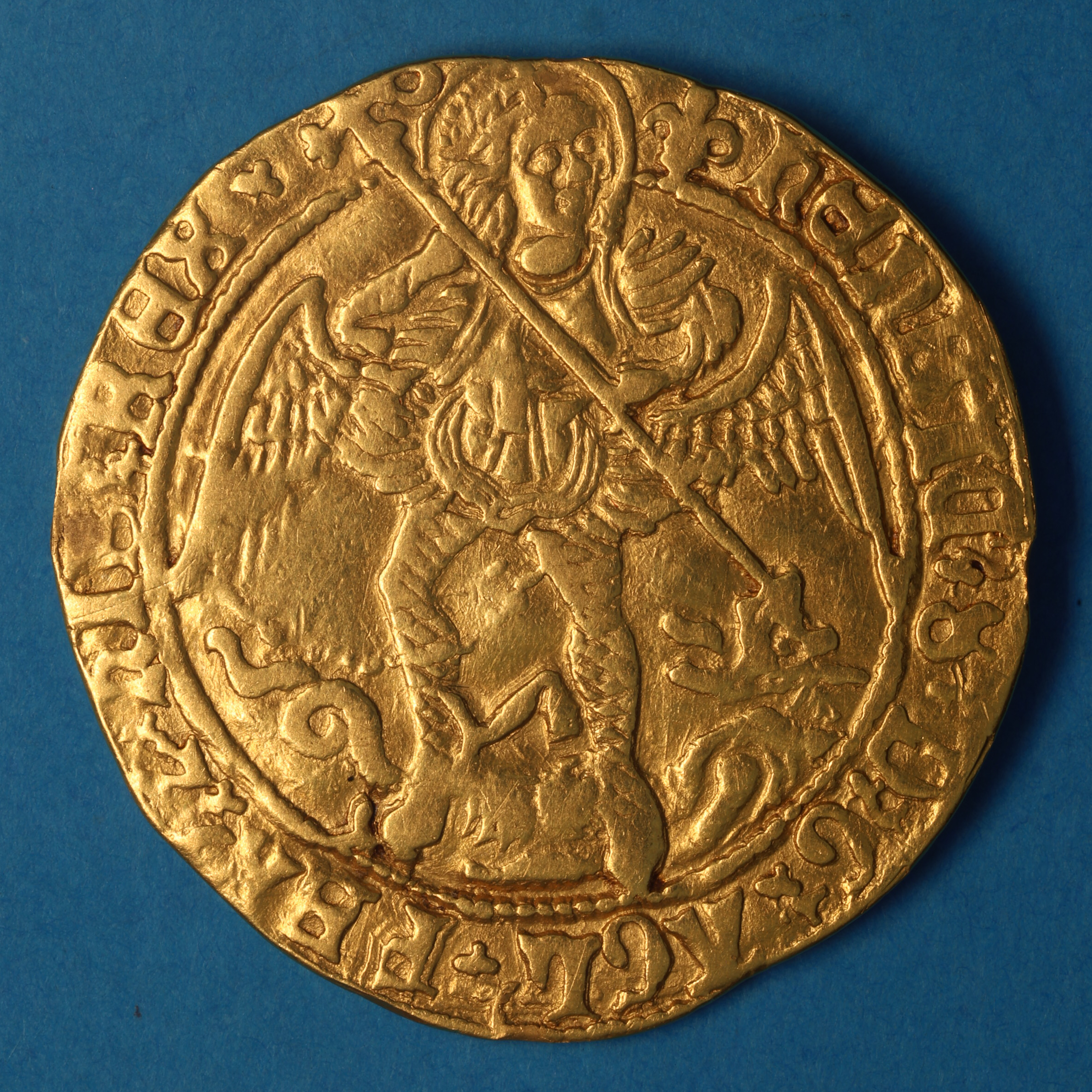 Henry VIII AD 1509-1547 Gold Angel 3rd Coinage - Image 3