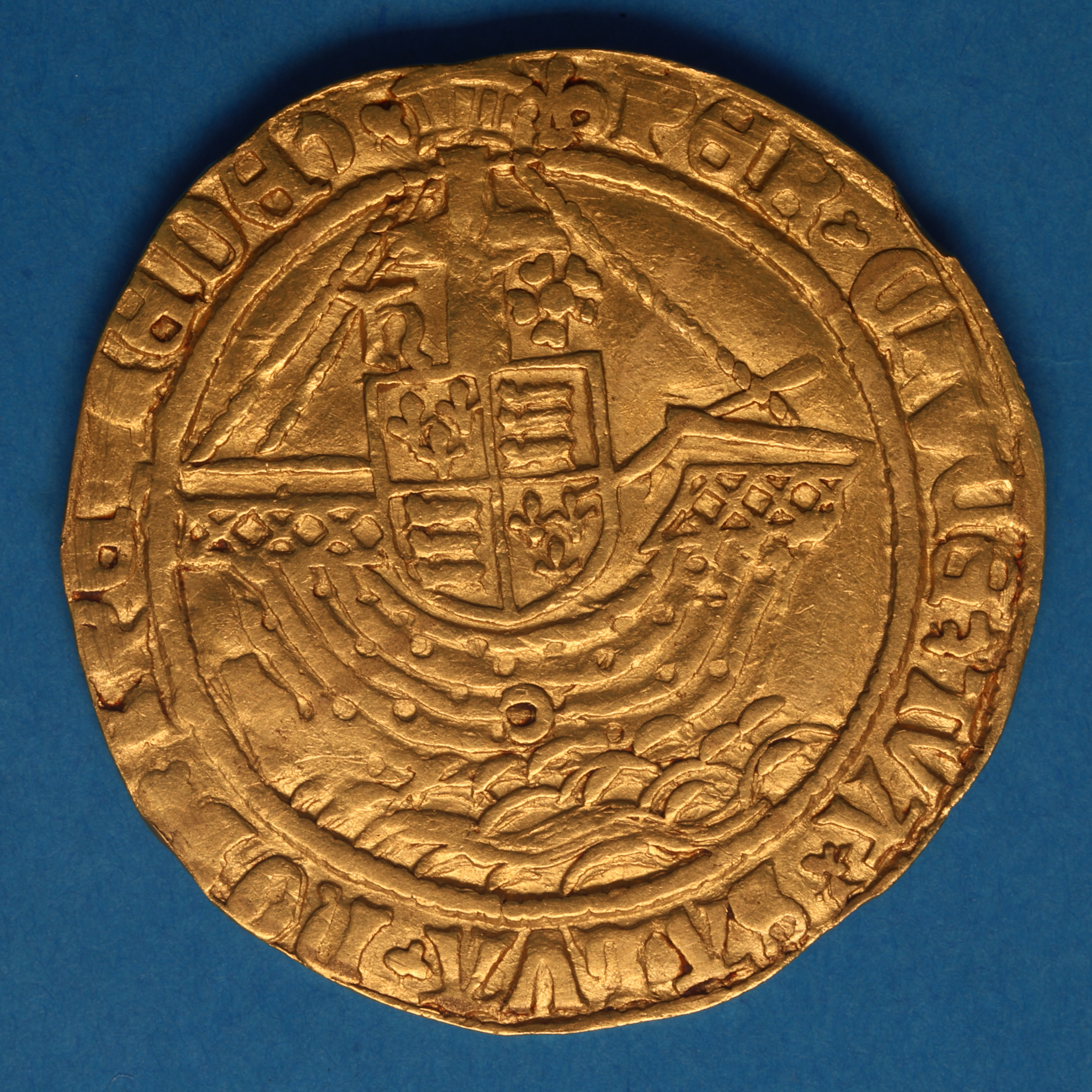 Henry VIII AD 1509-1547 Gold Angel 3rd Coinage - Image 4