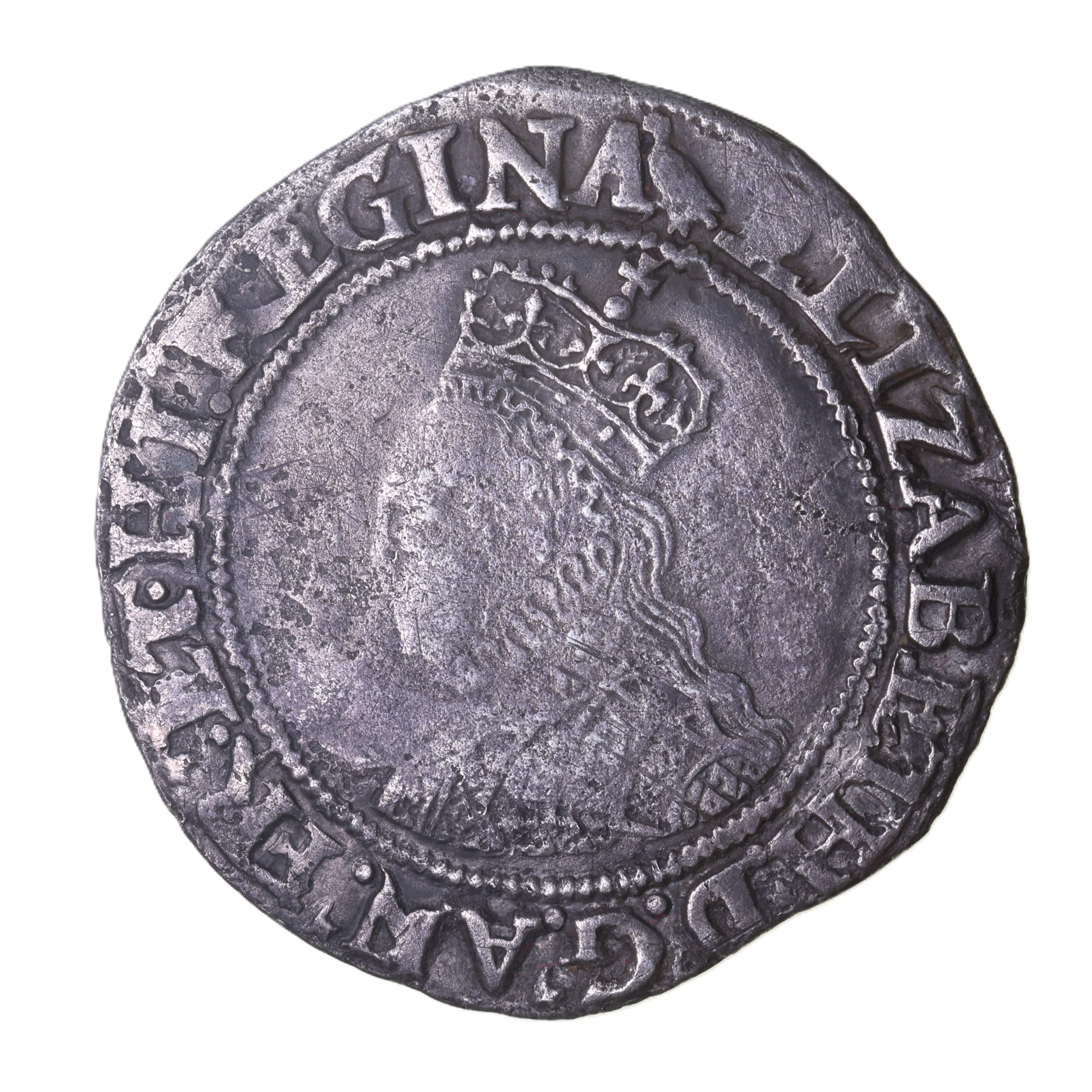 Elizabeth I AD 1558-1603 Silver Shilling 2nd Issue