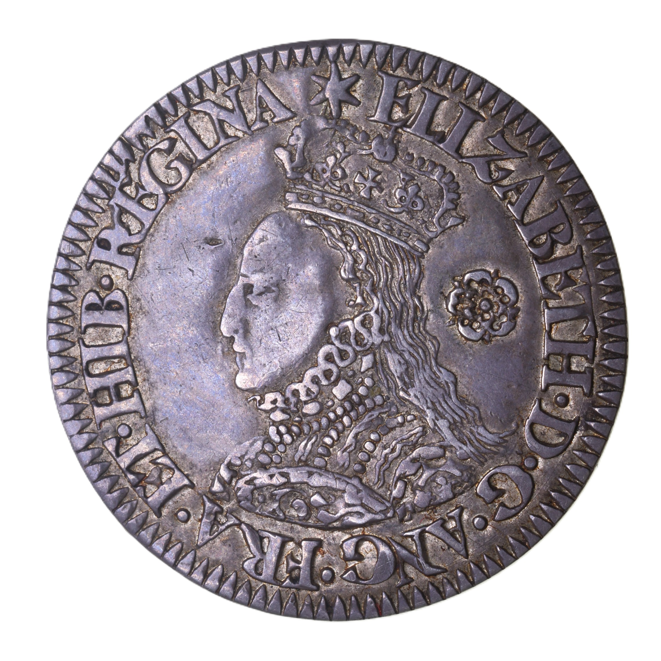 Elizabeth I AD 1558-1603 Silver Sixpence Milled Issue AD 1562