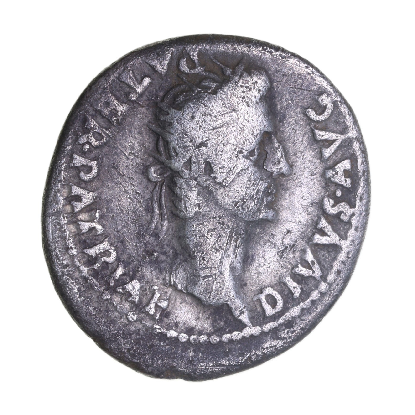 Caligula AD 37-41 Silver Denarius Lyon - Image 2