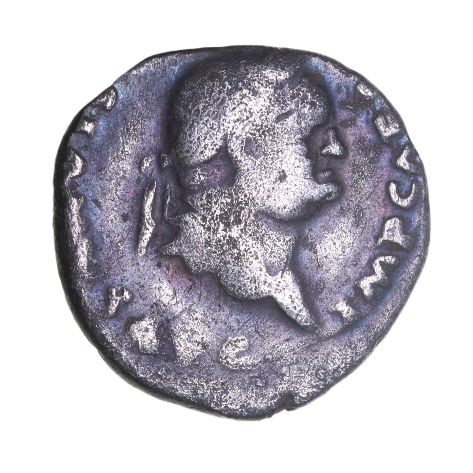 Julia Titi Daughter of Titus AD 79-81 Silver Denarius Contemporary Imitation - Image 2