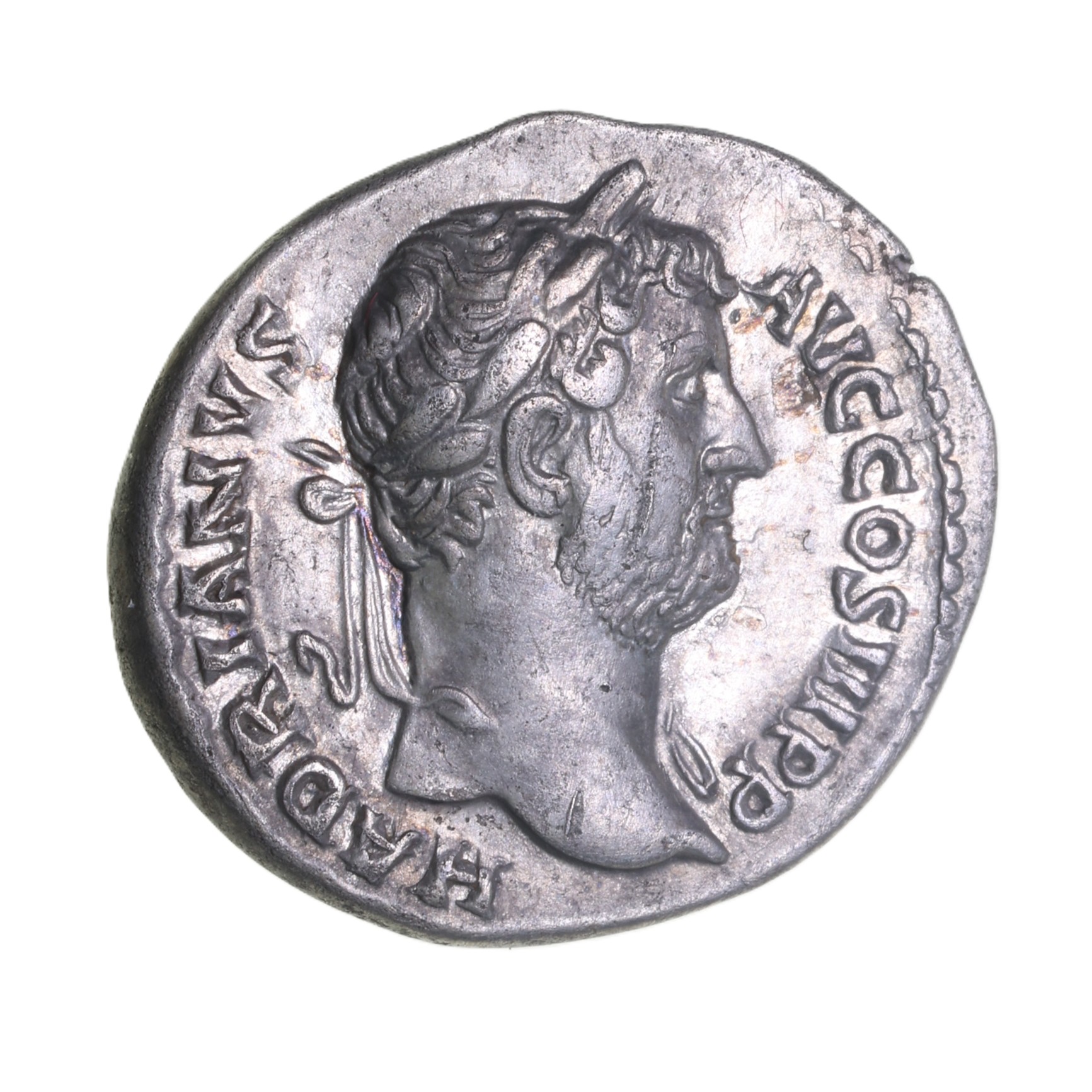 Hadrian AD 117-138 Silver Denarius Rome