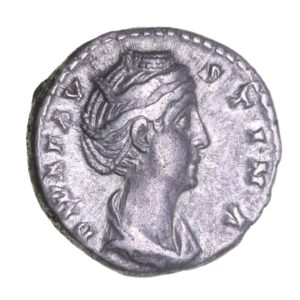 Faustina Senior wife of Antoninus Pius AD 138-161 Silver Denarius Rome