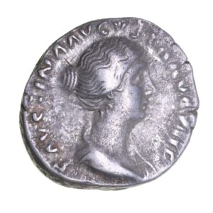 Faustina wife of Marcus Aurelius AD 161-180 Silver Denarius Rome
