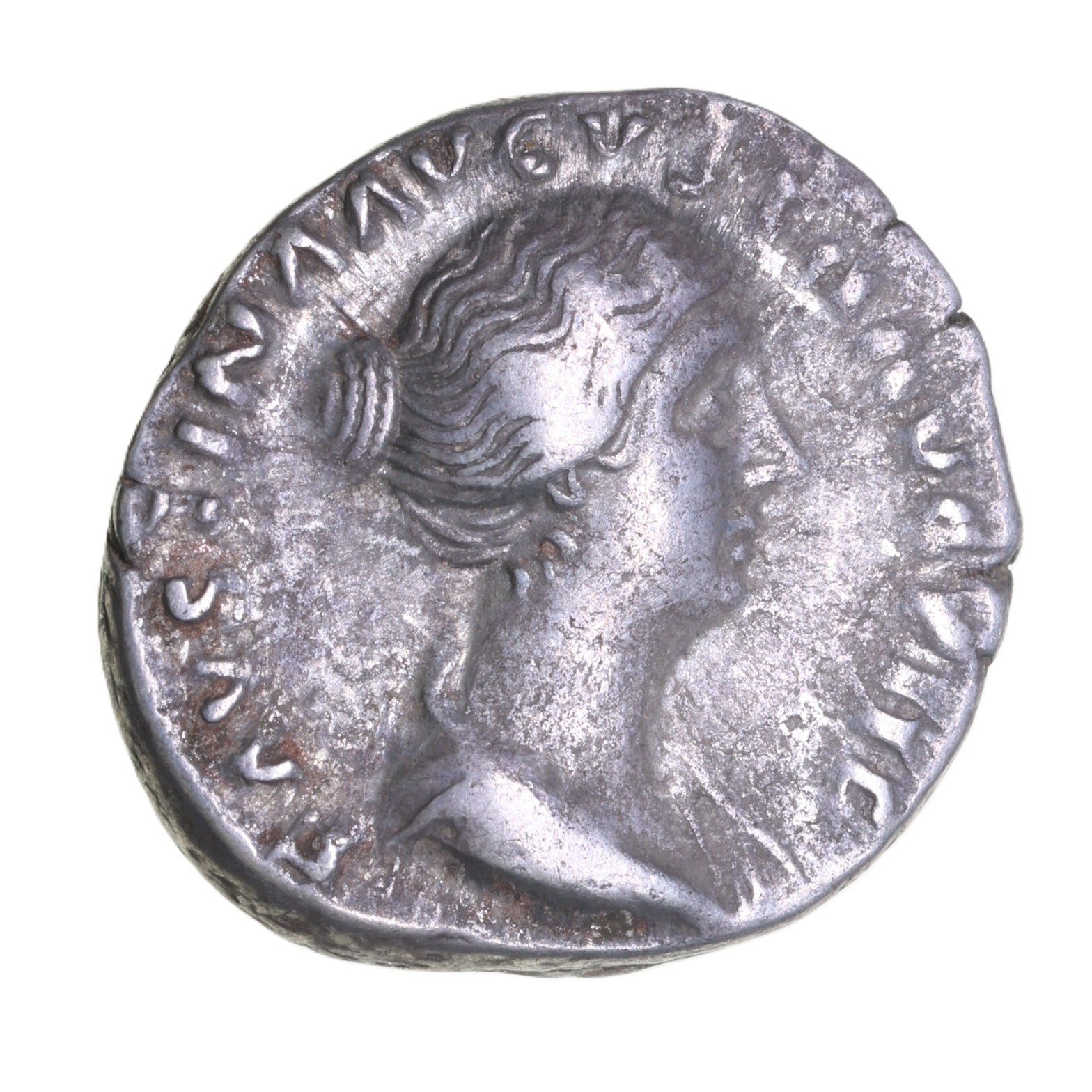 Faustina wife of Marcus Aurelius AD 161-180 Silver Denarius Rome
