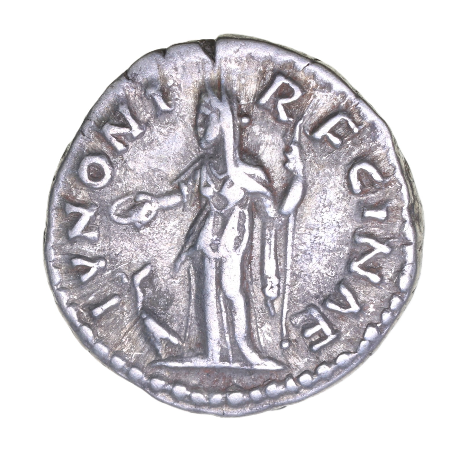 Faustina wife of Marcus Aurelius AD 161-180 Silver Denarius Rome - Image 2