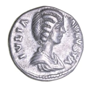 Julia Domna wife of Septimius Severus AD 193-211 Silver Denarius Laodicea