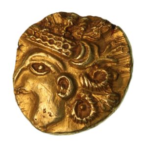 Regini 1st Century BC Selsey Diadem Gold Quarter Stater *Extremely Rare*
