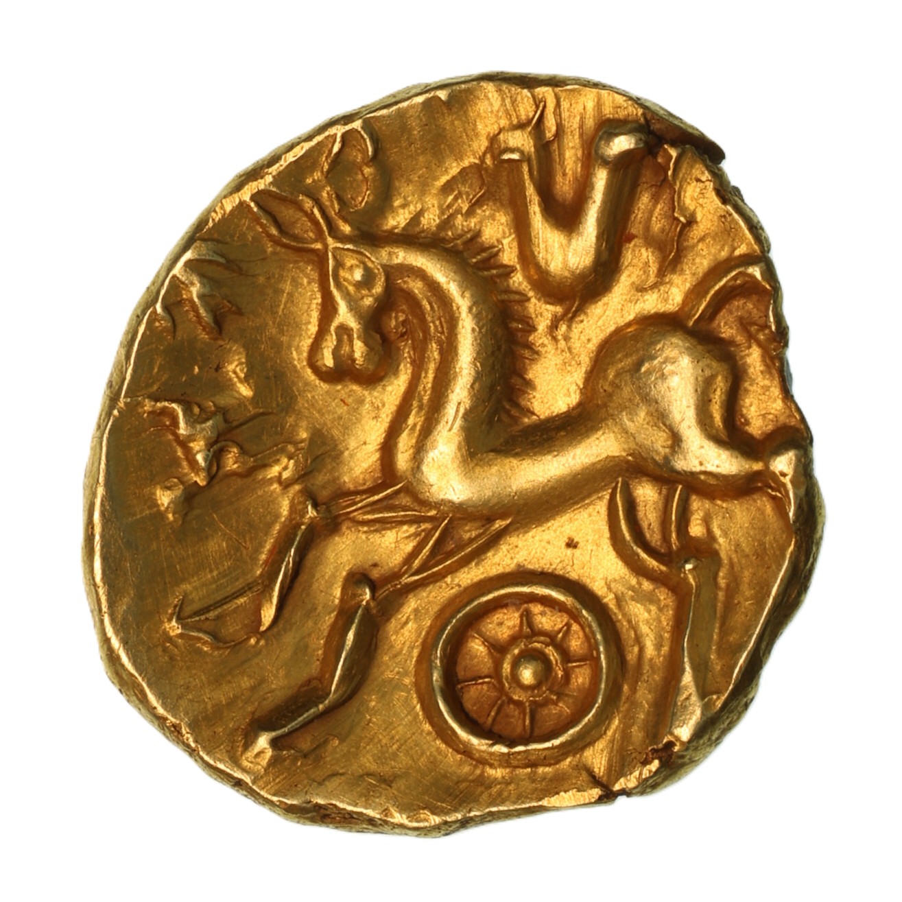Regini 1st Century BC Selsey Diadem Gold Quarter Stater *Extremely Rare* - Image 2