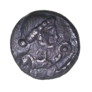 Regini & Atrebates Epaticcus c. AD 20-40 Epaticcus Dog and Tree Silver Minim *Extremely Rare*