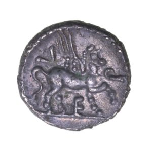 Regini & Atrebates Epaticcus c. AD 20-40 Epaticcus Interlocking Squares Silver Minim *Very Rare*