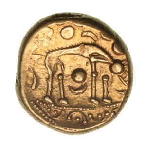 Iceni 1st Century BC Norfolk Wolf Right Type Gold Stater *Scarce*