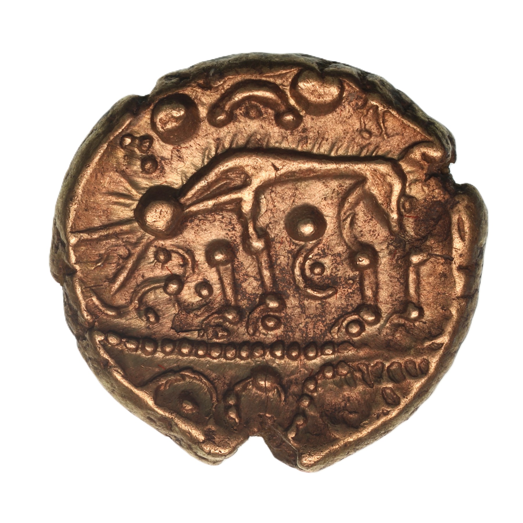 Iceni 1st Century BC Norfolk Wolf Left Type Gold Stater *Very Rare*