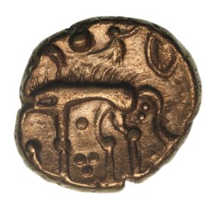 Iceni 1st Century BC Norfolk Wolf Left Type Gold Stater 