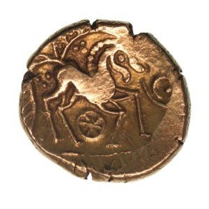 Iceni 1st Century BC Freckenham Flower Crescent Type Gold Stater *Rare*
