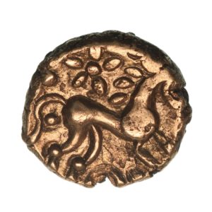 Iceni 1st Century BC Irstead Windflower Gold Quarter Stater *Excessively Rare*