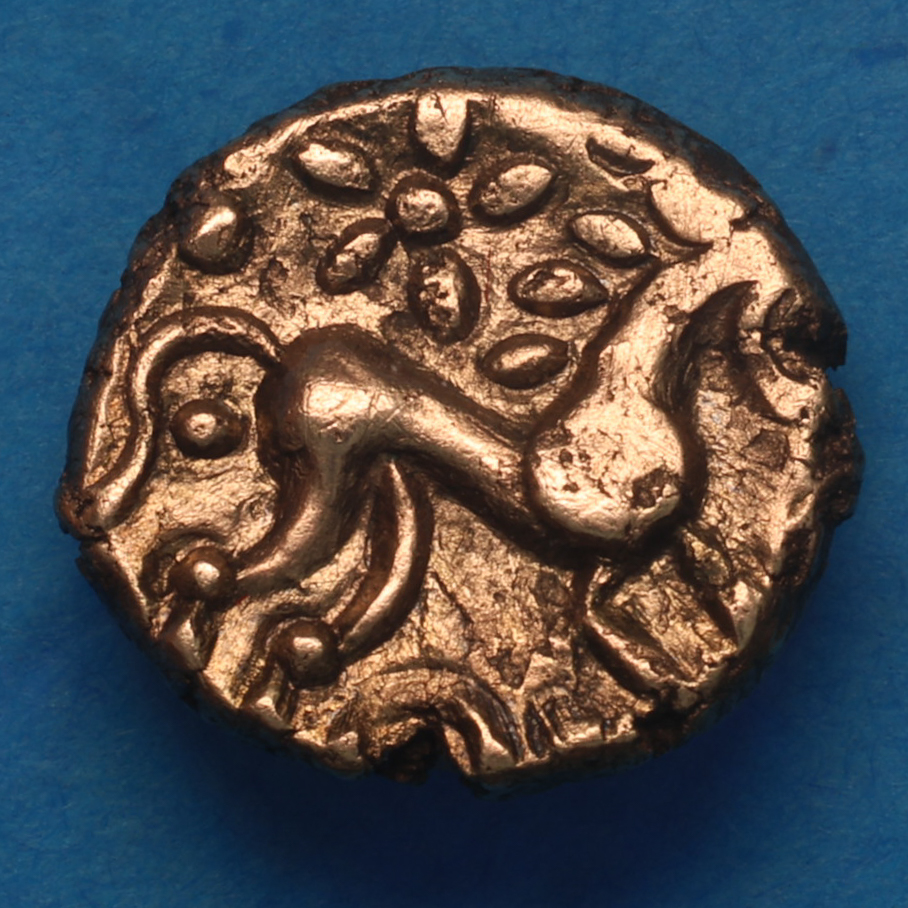 Iceni 1st Century BC Irstead Windflower Gold Quarter Stater *Excessively Rare* - Image 3