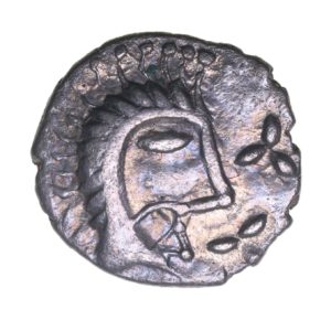 Iceni 1st Century BC Norfolk God Moustache Type Silver Unit