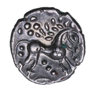 Iceni Ecen c. AD 10-43 Ecen Corn Ear Silver Unit 