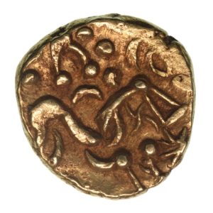 Corieltavi late 1st Century BC North East Coast Right Type with Sun Gold Stater *Scarce*
