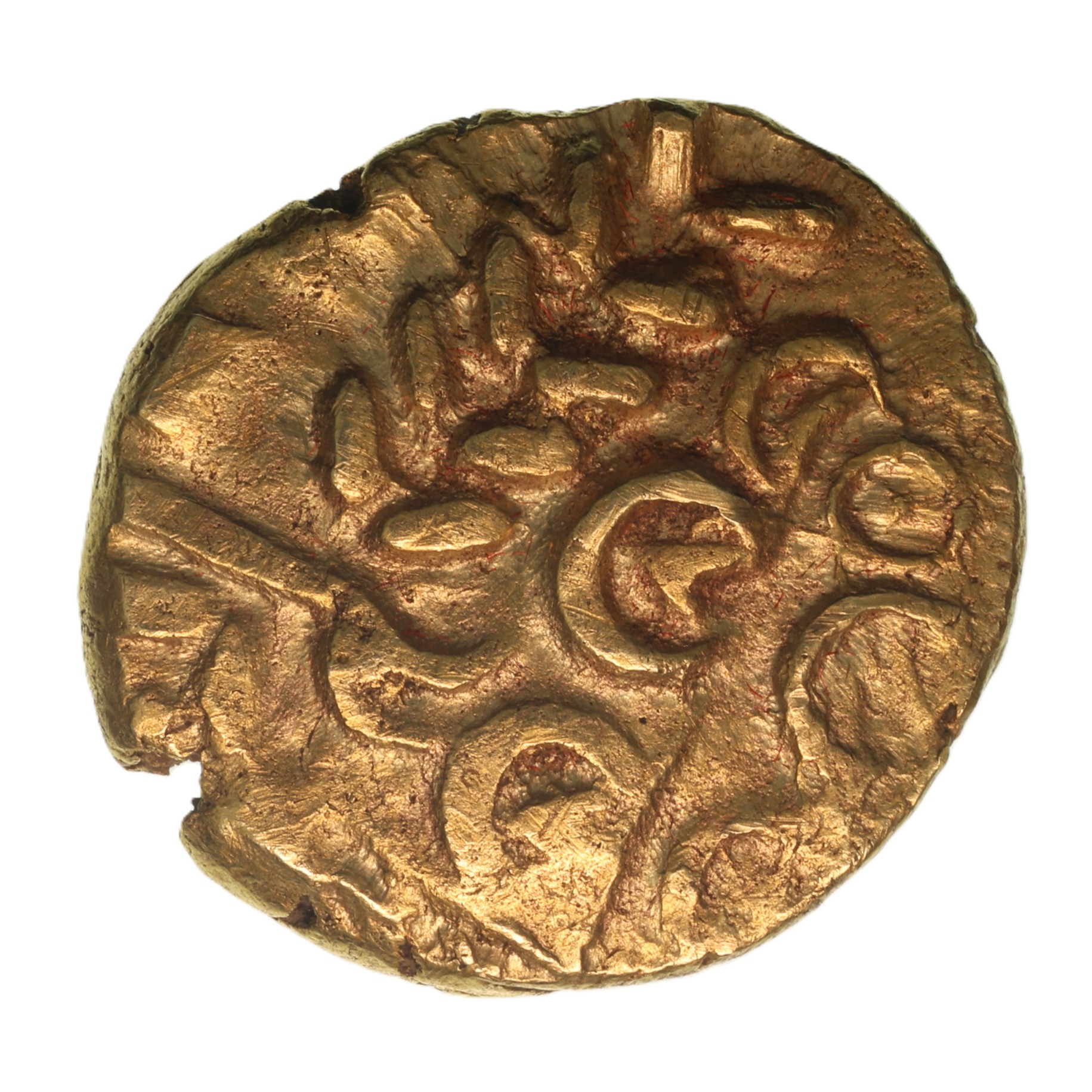 Corieltavi late 1st Century BC North East Coast Right Type with Sun Gold Stater *Scarce* - Image 2