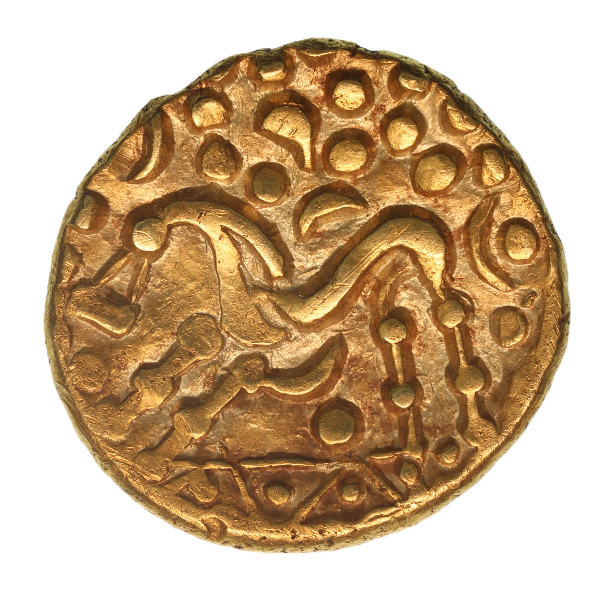 Corieltavi late 1st Century BC North East Coast Left Type Gold Stater *Rare*