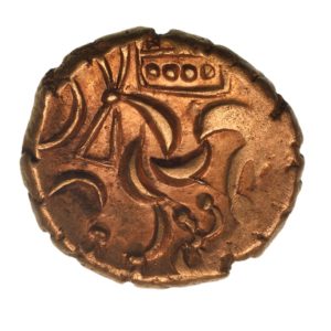 Corieltavi late 1st Century BC Domino Crescent Gold Stater *Very Rare*