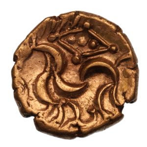 Corieltavi late 1st Century BC 3 Pellet Kite Gold Stater *Excessively Rare*