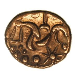 Corieltavi late 1st Century BC South Ferriby Ladder Gold Stater *Extremely Rare*