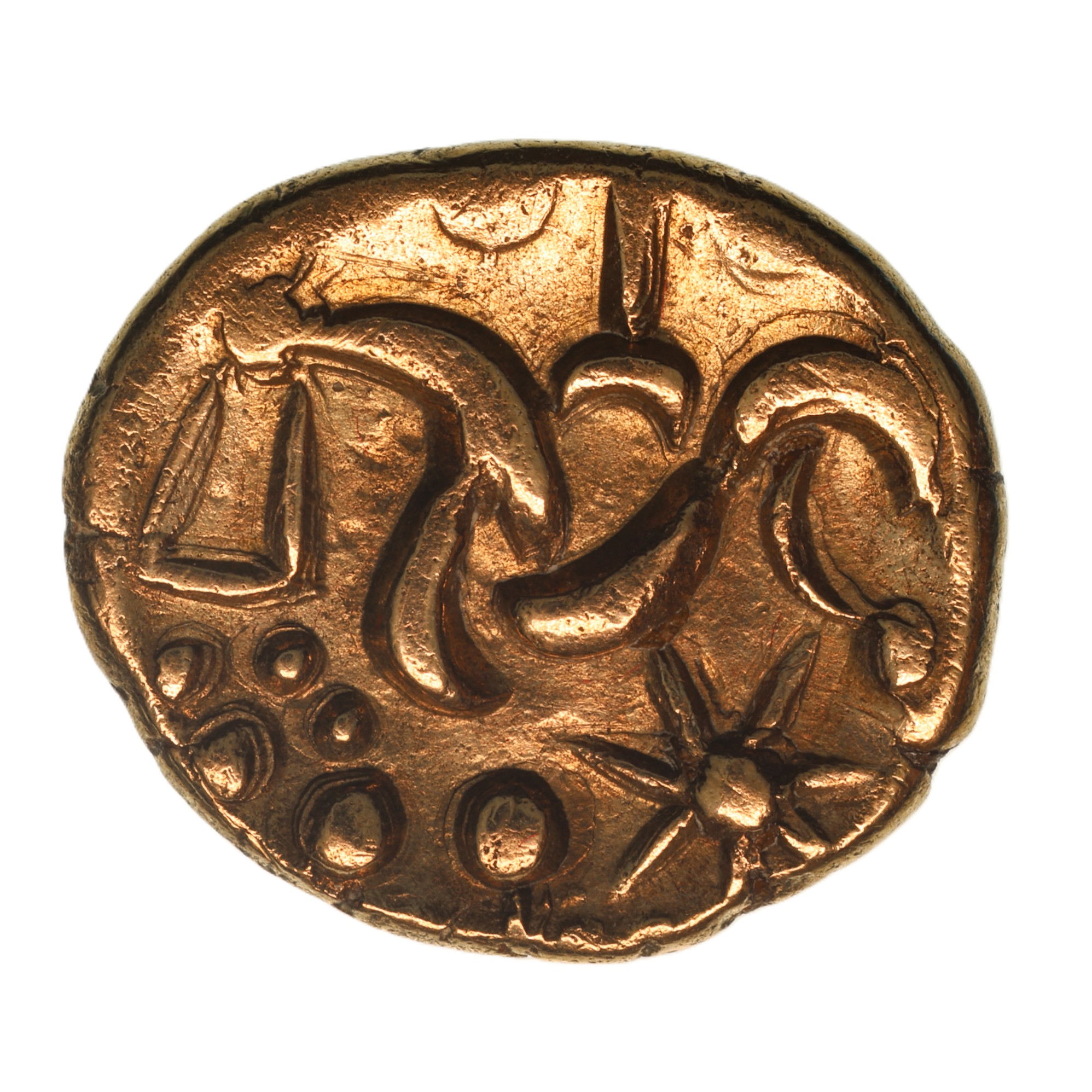 Corieltavi late 1st Century BC South Ferriby Ladder Gold Stater *Extremely Rare*