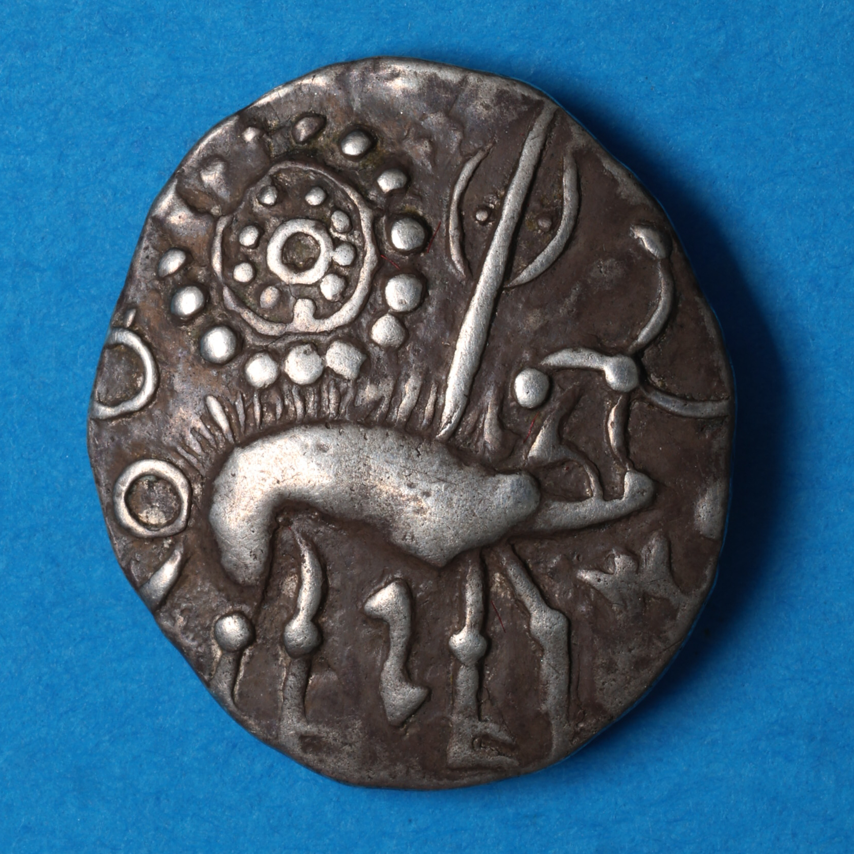 Corieltavi late 1st Century BC Proto Boar Silver Unit with Spear Type Rich 1a *Scarce* - Image 3