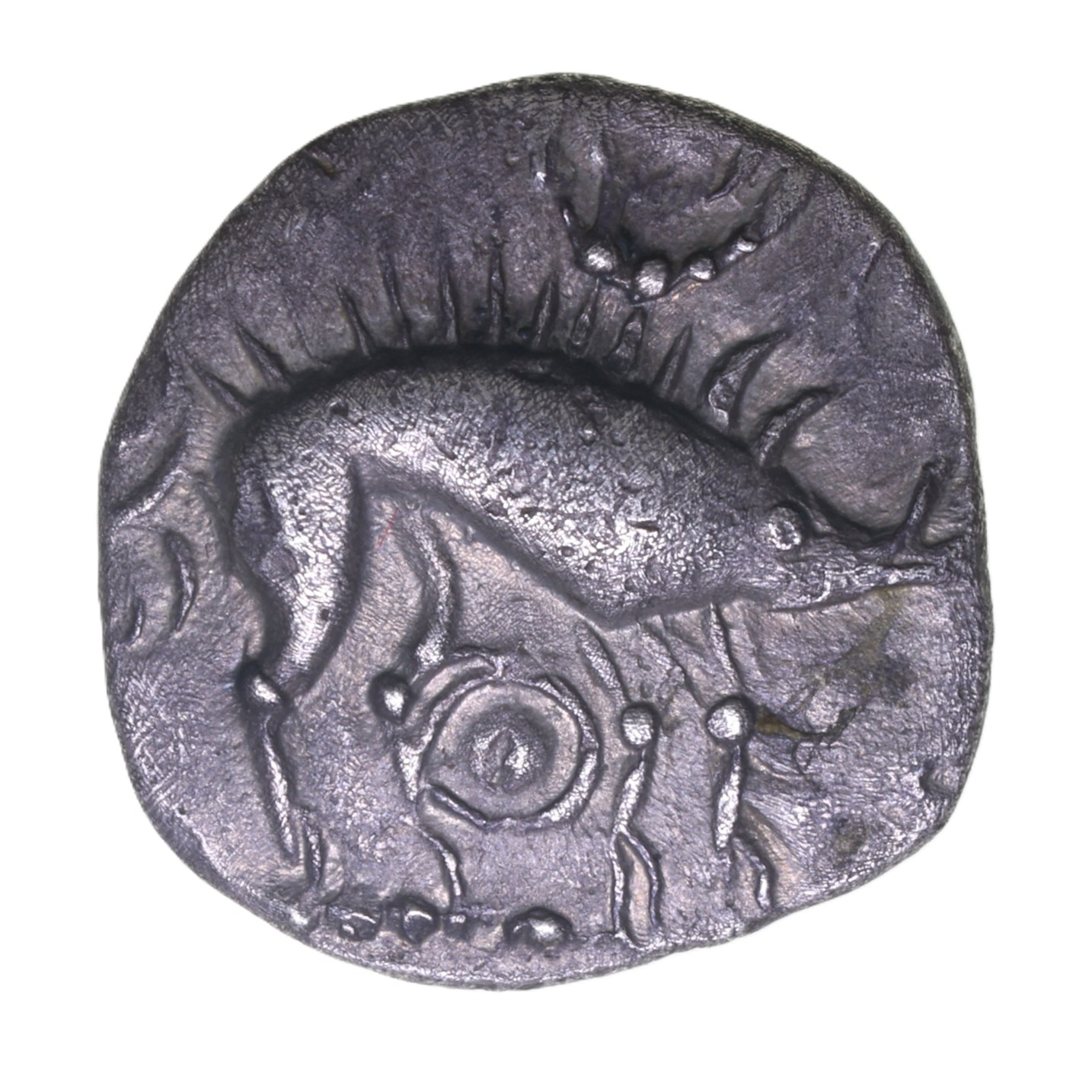 Corieltavi late 1st Century BC Proto Boar No Spear Type Silver Unit