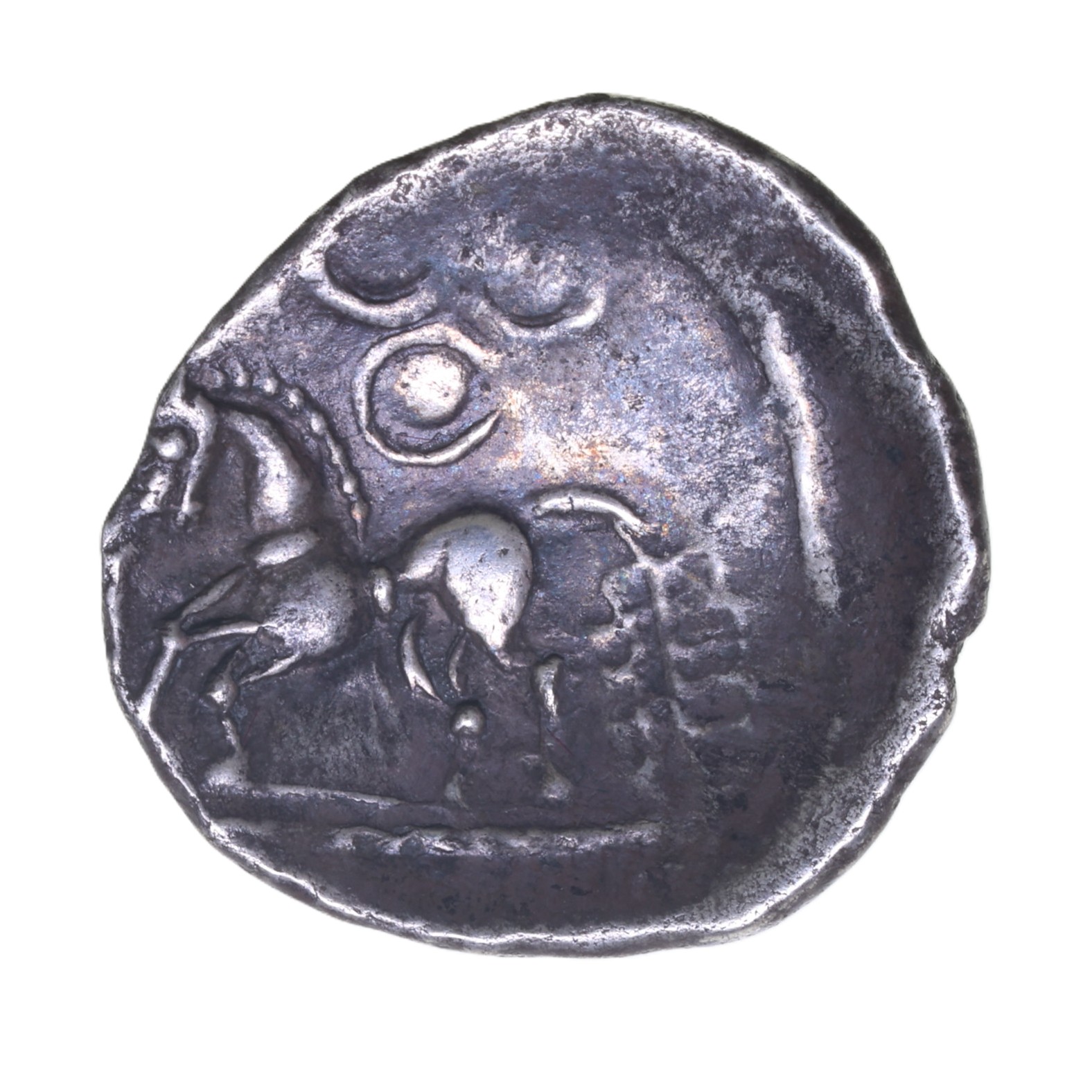 Corieltavi late 1st Century BC Lincolnshire Wolf Silver Unit Rich 8 *Extremely Rare* - Image 2