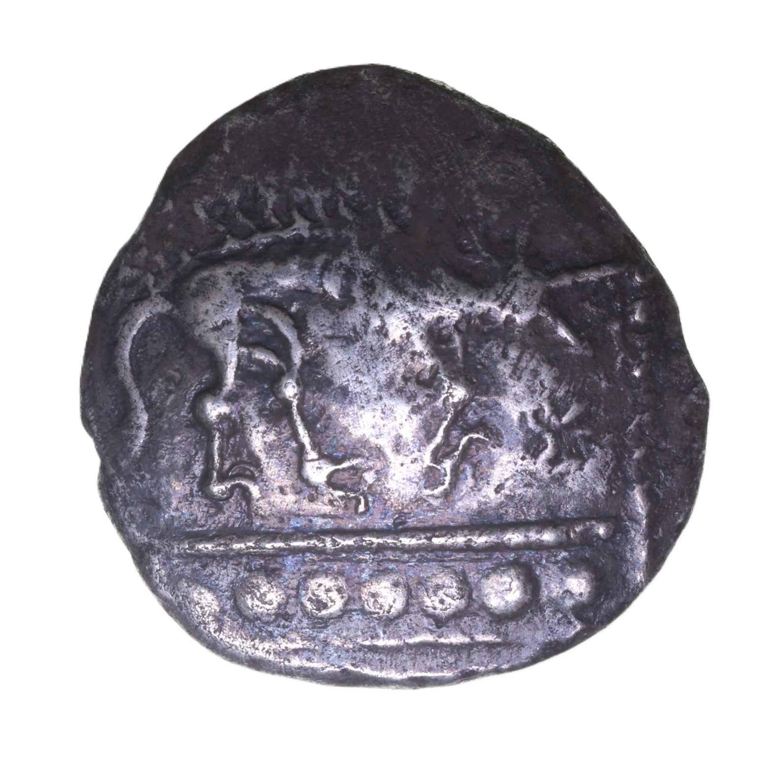 Corieltavi late 1st Century BC Lincolnshire Wolf Silver Unit Rich 8 *Extremely Rare*