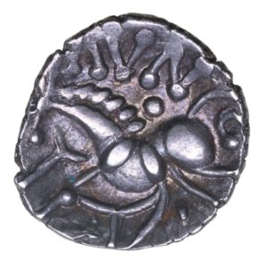 Corieltavi Aunt Cost c. AD 15-40 Aunt Cost Owlface Silver Unit
