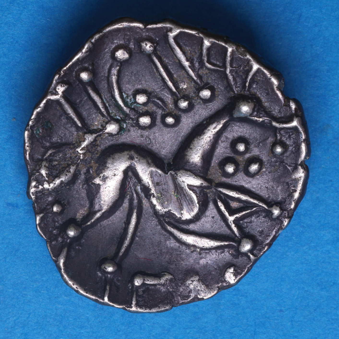 Corieltavi Dumnocoveros Tigirseno c. AD 25-35 Dumnocoveros Tigirseno Silver Unit *Extremely Rare* - Image 3