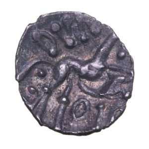Corieltavi Volisios Dumnocoveros c. AD 35-40 Volisios Dumnocoveros Silver Half Unit *Extremely Rare*