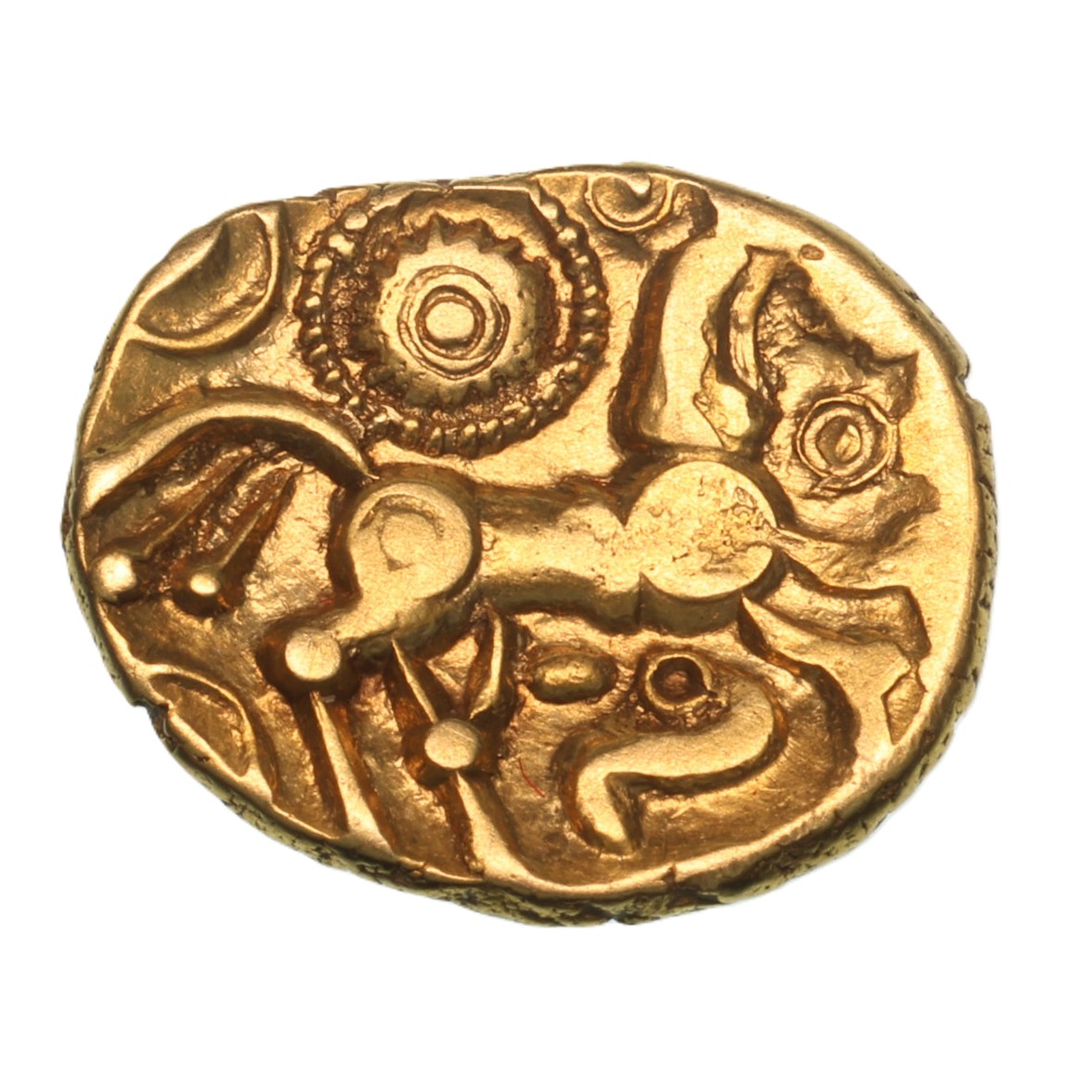 Dobunni 1st Century BC Sunburst Little Horse Gold Quarter Stater *Very Rare*