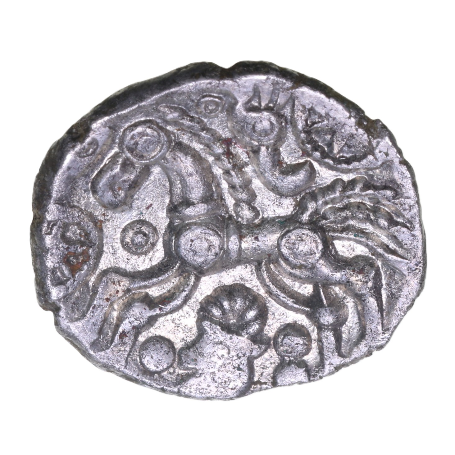 Dobunni 1st Century BC Cotswold Cock Silver Unit Head Type *Rare* - Image 2