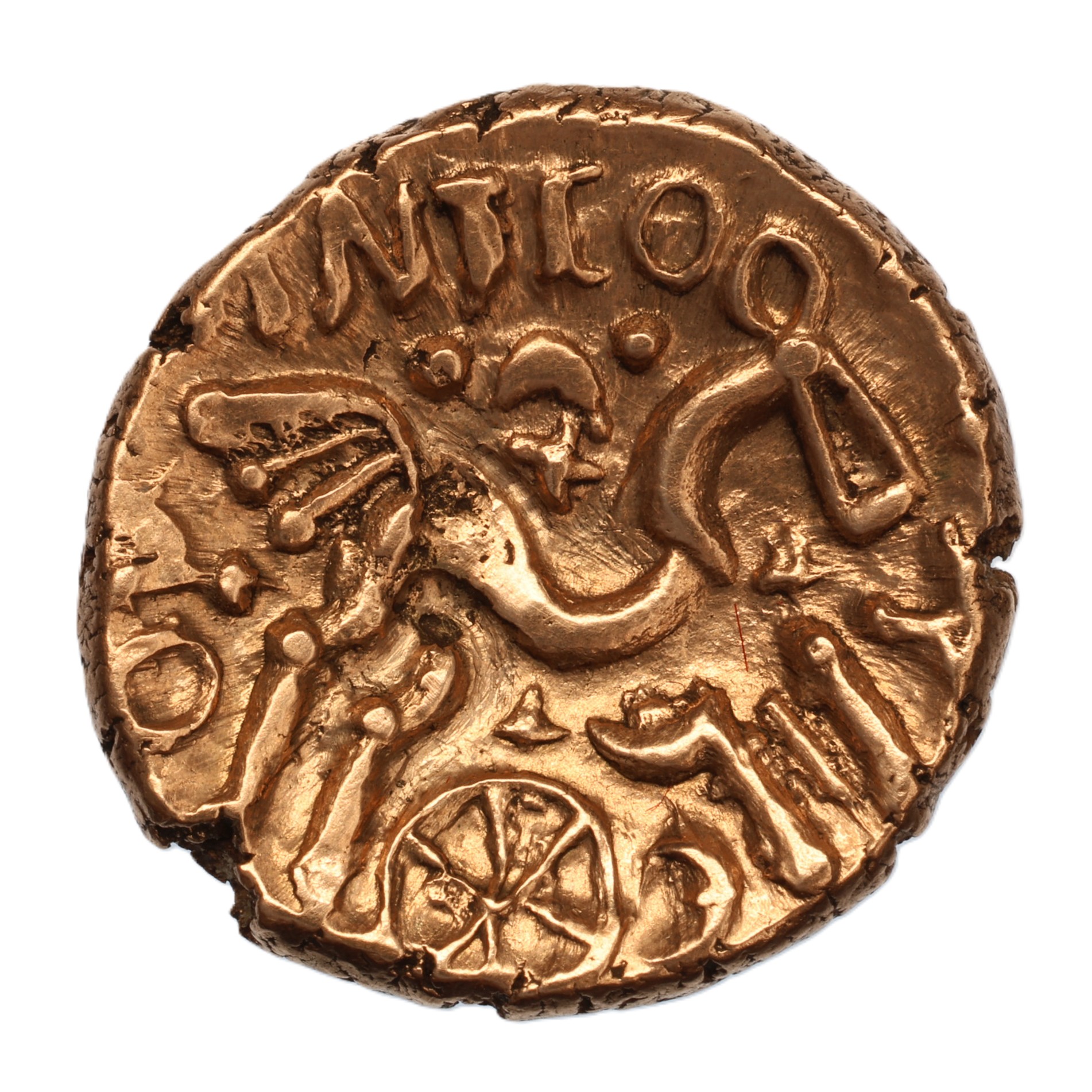 Dobunni Anted c. AD 20-43 Anted Rig Gold Stater *Scarce*