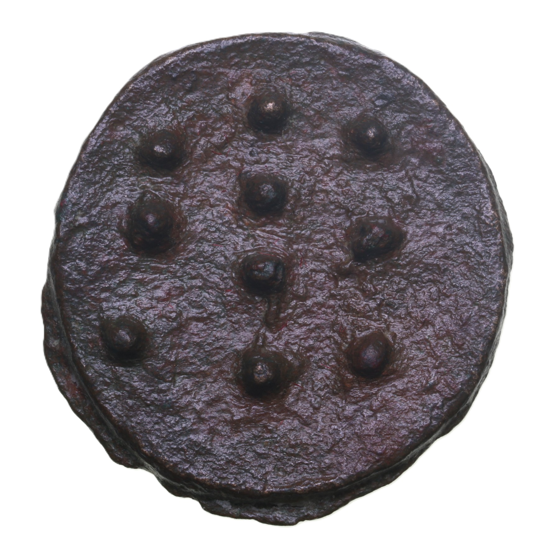 Durotriges c.58 BC-AD 43 Hengistbury Multi Dots Cast Bronze Unit - Image 2