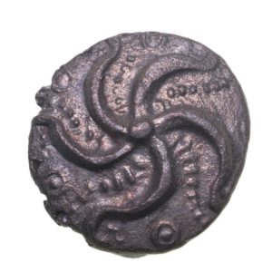 Durotriges c.58 BC-AD 43 Badbury Starfish Silver Quarter Stater *Scarce*