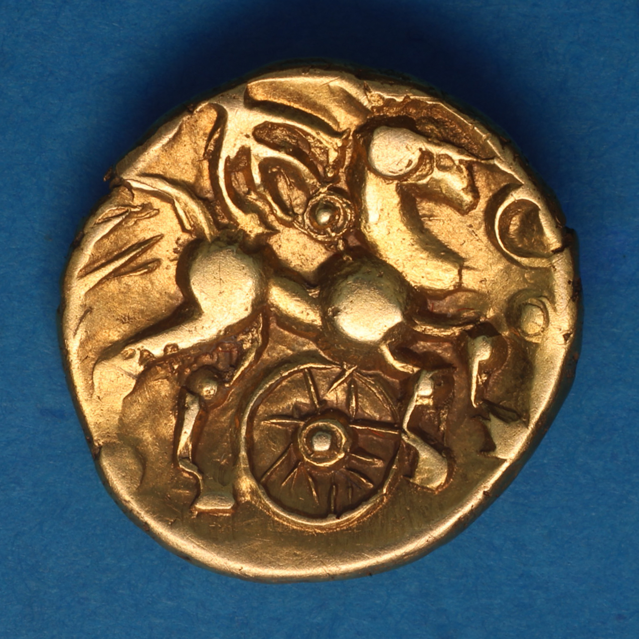 Eastern 1st Century BC Essex Wheels Gold Quarter Stater *Very Rare* - Image 3