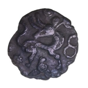 Eastern 1st Century BC Chesterford Stag Silver Half Unit *Excessively Rare*