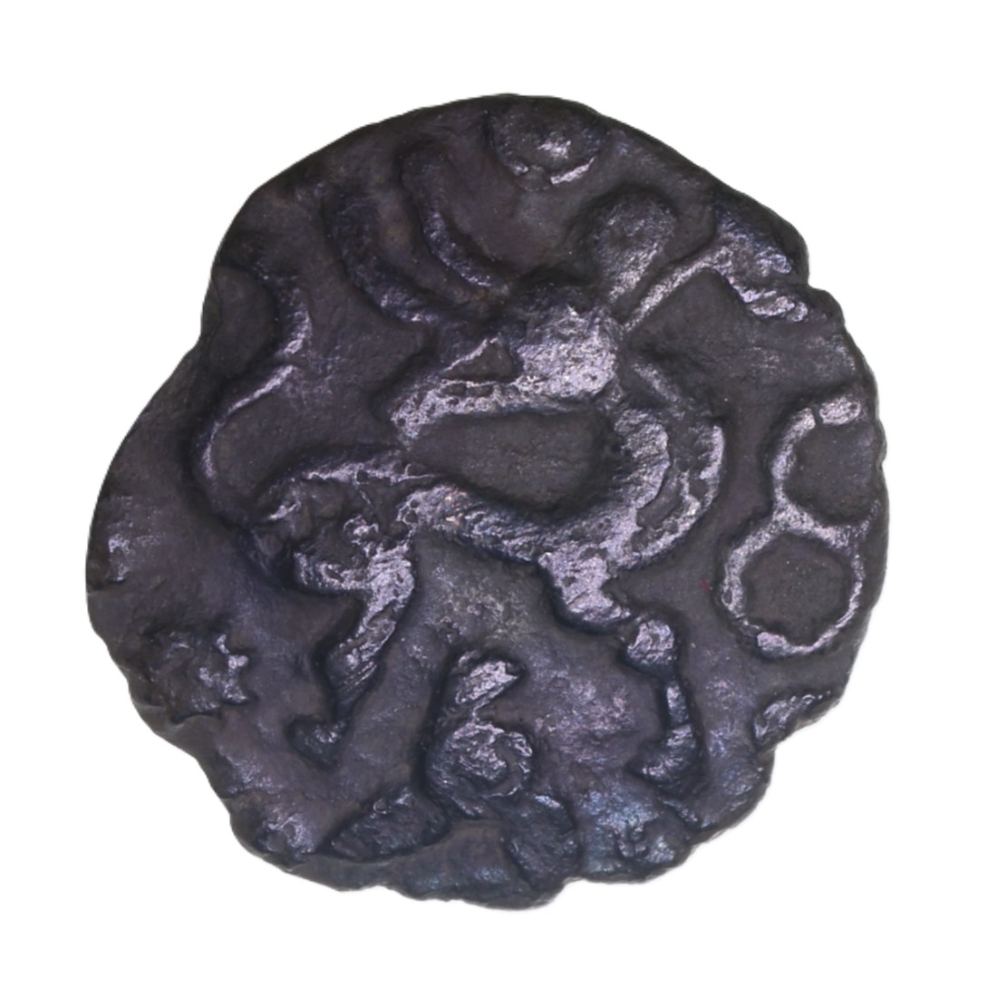 Eastern 1st Century BC Chesterford Stag Silver Half Unit *Excessively Rare*