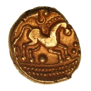 Trinovantes 1st Century BC Late Whaddon Chase Big Pellet Gold Stater *Very Rare*
