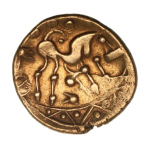 Trinovantes 1st Century BC Clacton de Jersey Gold Quarter Stater *Scarce*