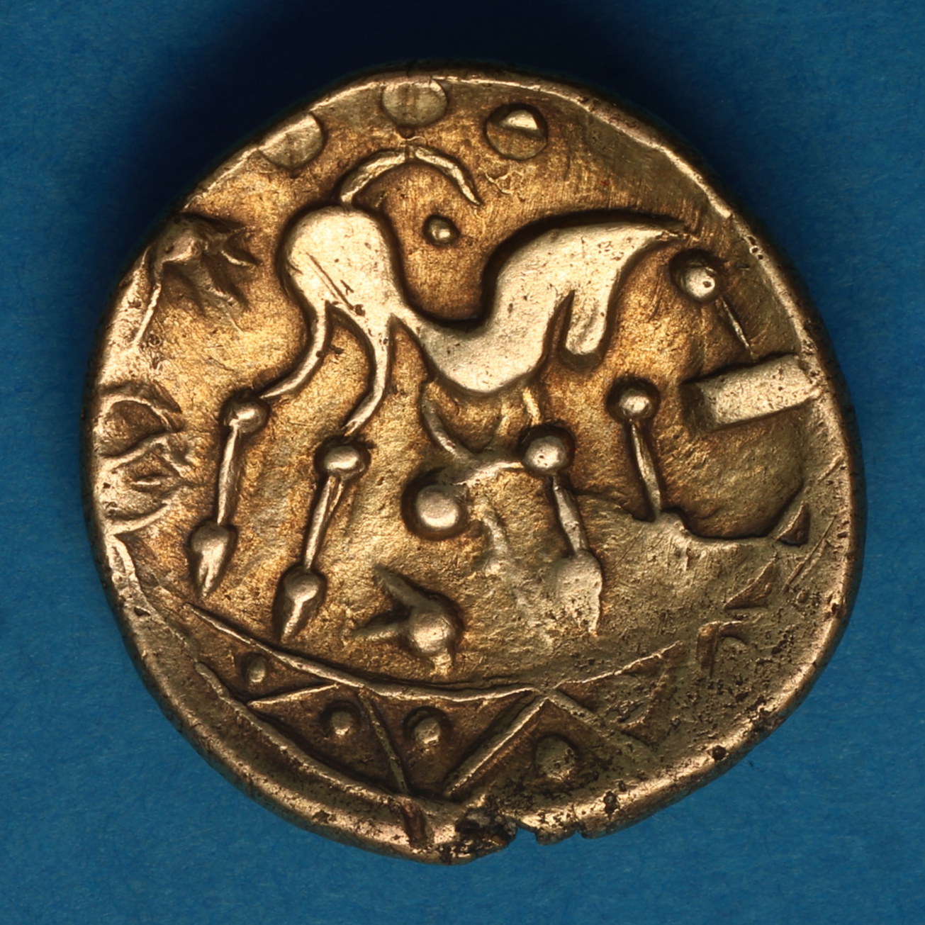 Trinovantes 1st Century BC Clacton de Jersey Gold Quarter Stater *Scarce* - Image 3