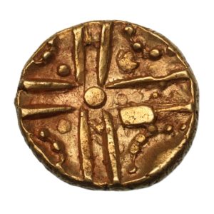 Trinovantes 1st Century BC Clacton Cross Gold Quarter Stater *Very Rare*